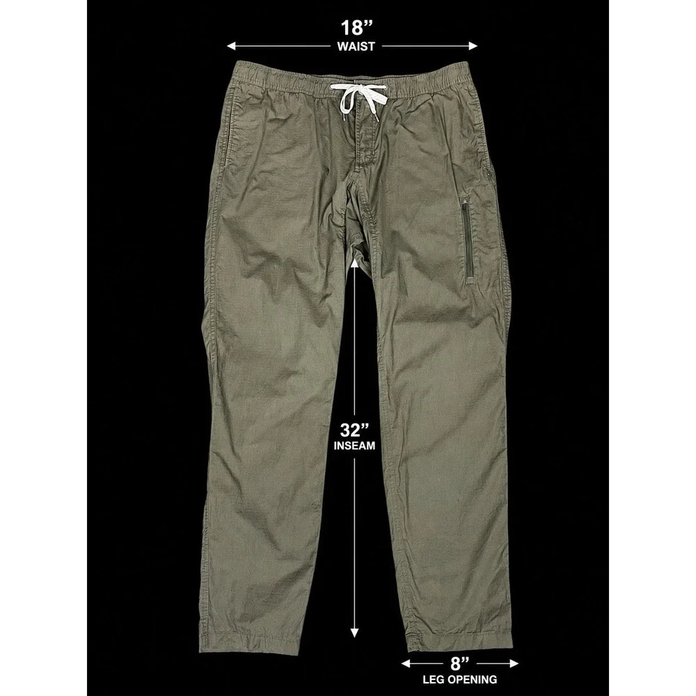 Vuori Ripstop Climber Pants Men's XL Army Green Outdoor Hiking Casual Athleisure - Picture 6 of 6